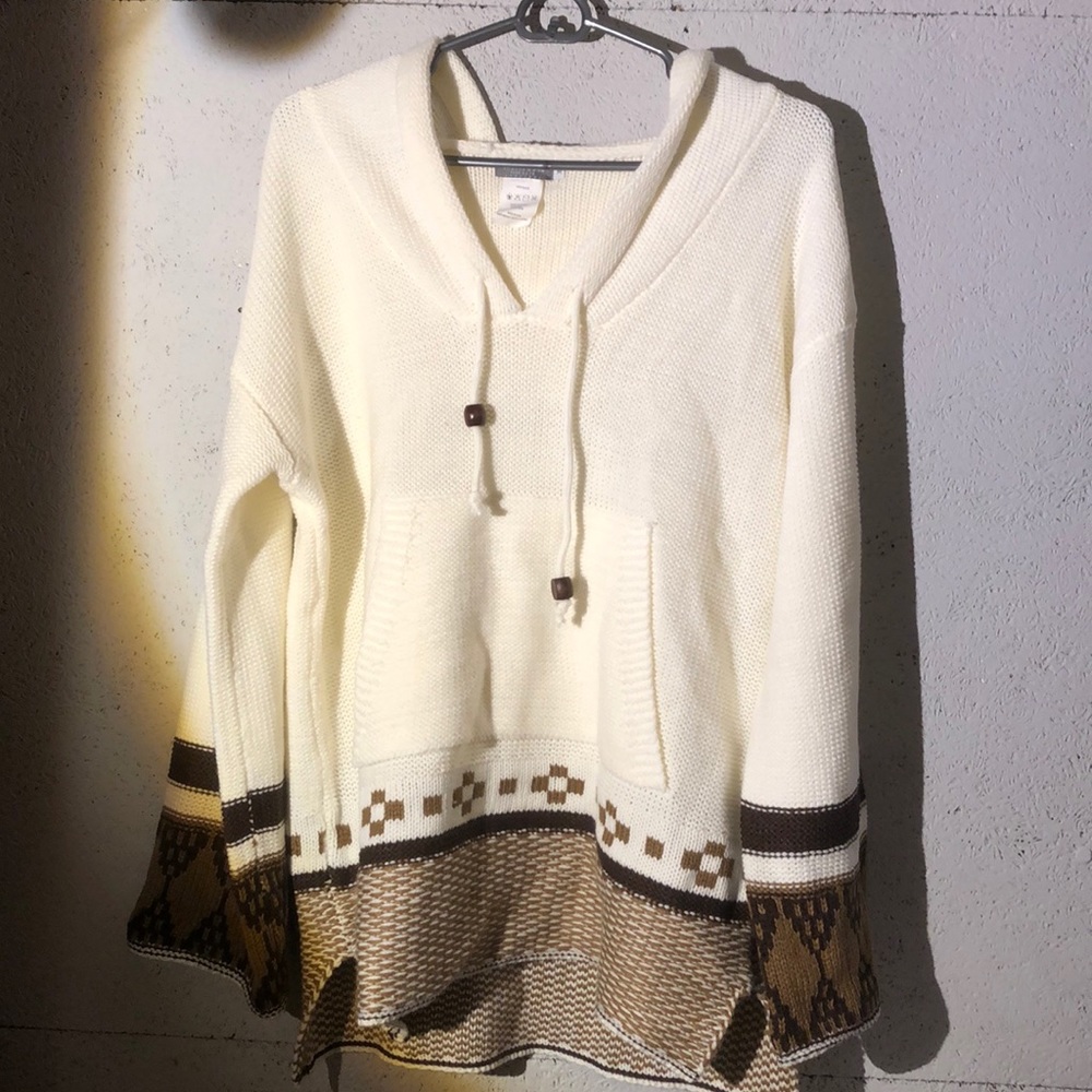 Oversized poncho sweater